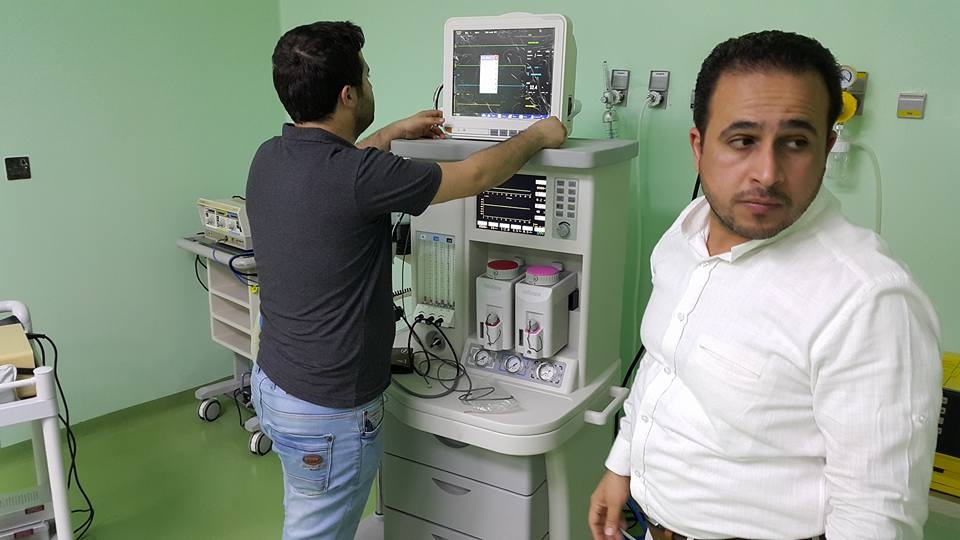AL-MUBDAA Scientific Company in Lebanese University Hospital / Anesthesia carts