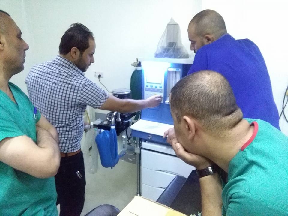 AL-MUBDAA Scientific Company in ALSHEFAA Hospital / Anesthesia carts