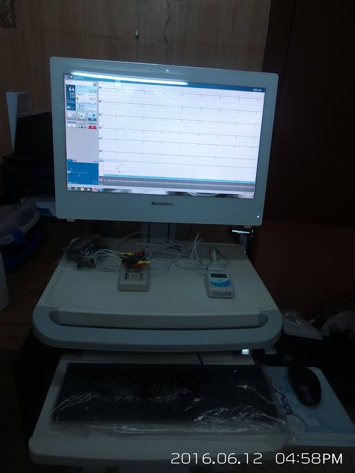 AL-MUBDAA Scientific Company in Dr.MAJED KHANJR / STRESS ECG with treadmill